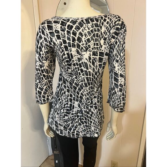 Dunia Boutique Artsy Soft Rayon Scoop Neck Tunic S - Picture 4 of 7